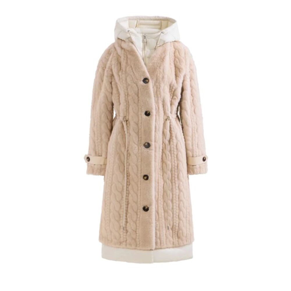 Rudsak Women Oriana Longline Faux Fur Coat